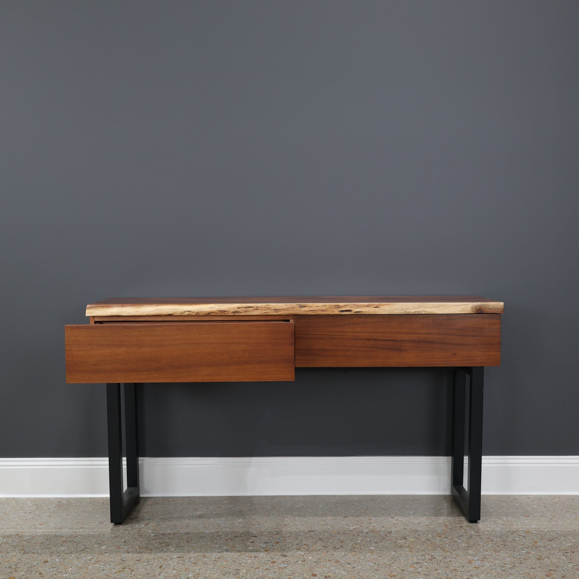 Dark Valley Console Table w/ 2 Drawers