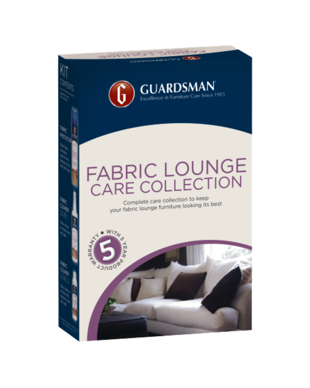 Guardsman Fabric Self Application Lounge Care Collection Multi 2-4 Seats - 5 Year Warranty