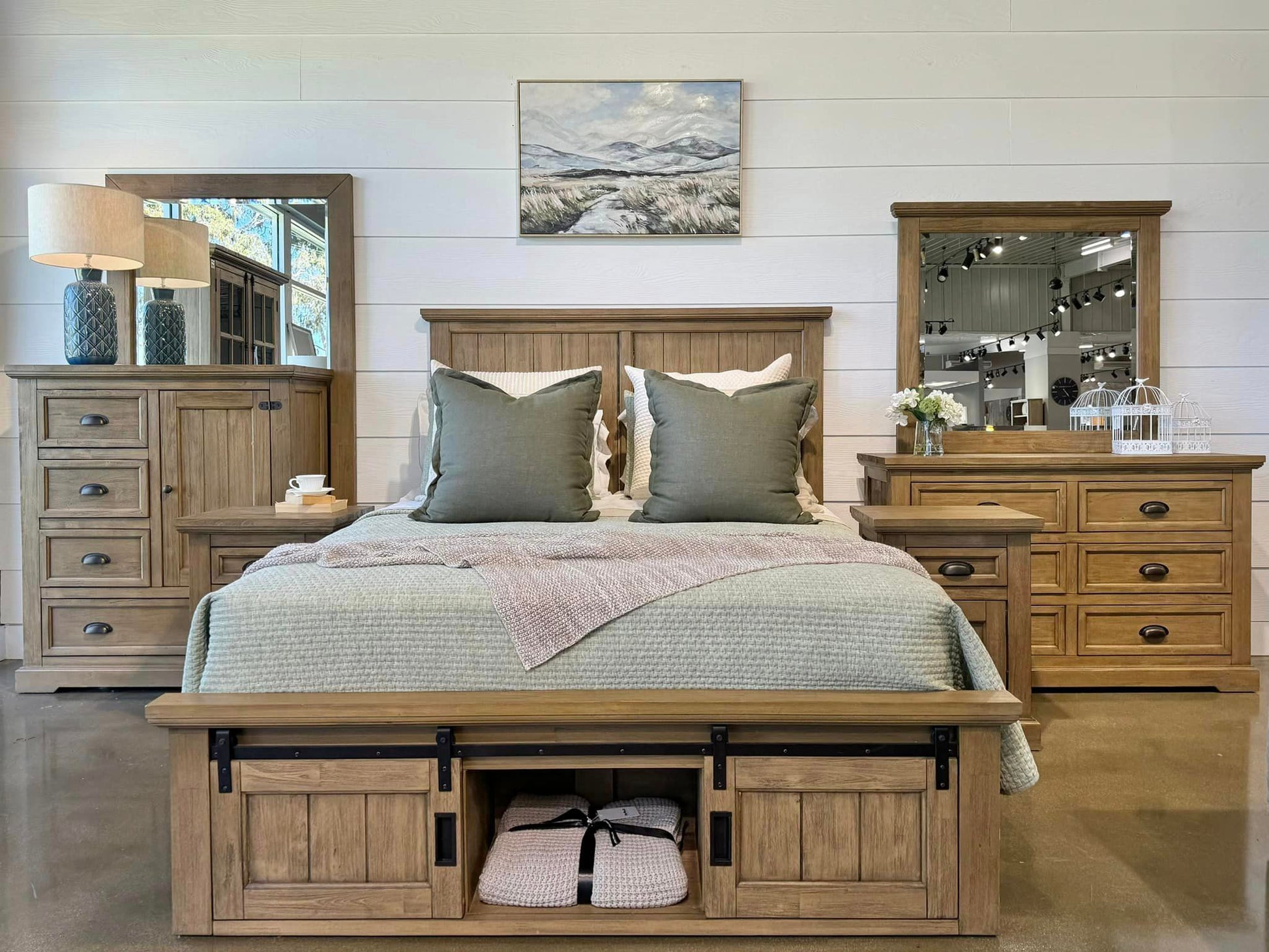 Macedon Tallboy 1 Door 4 Drawers