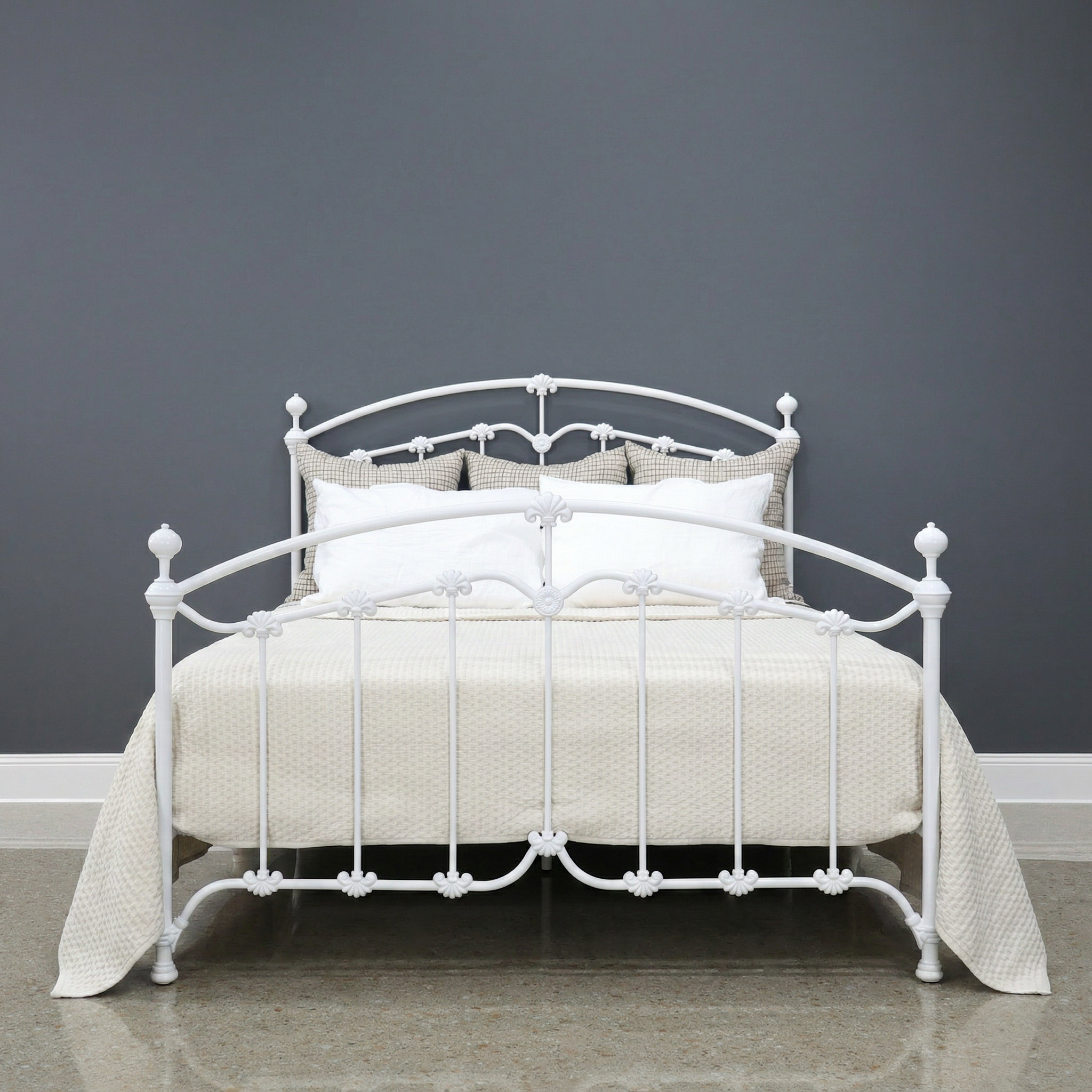 Katrina Bed - Gloss White
