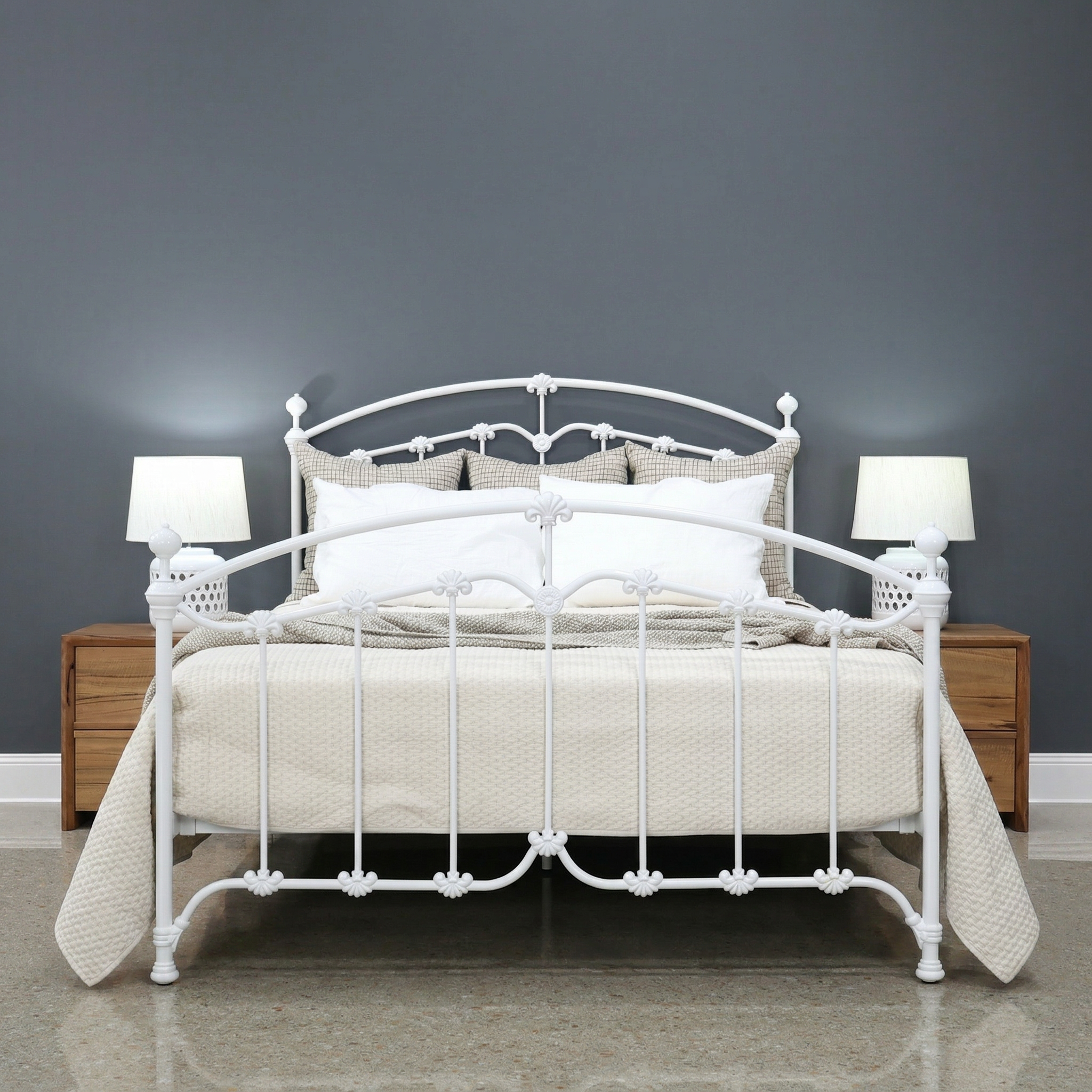Katrina Bed - Gloss White